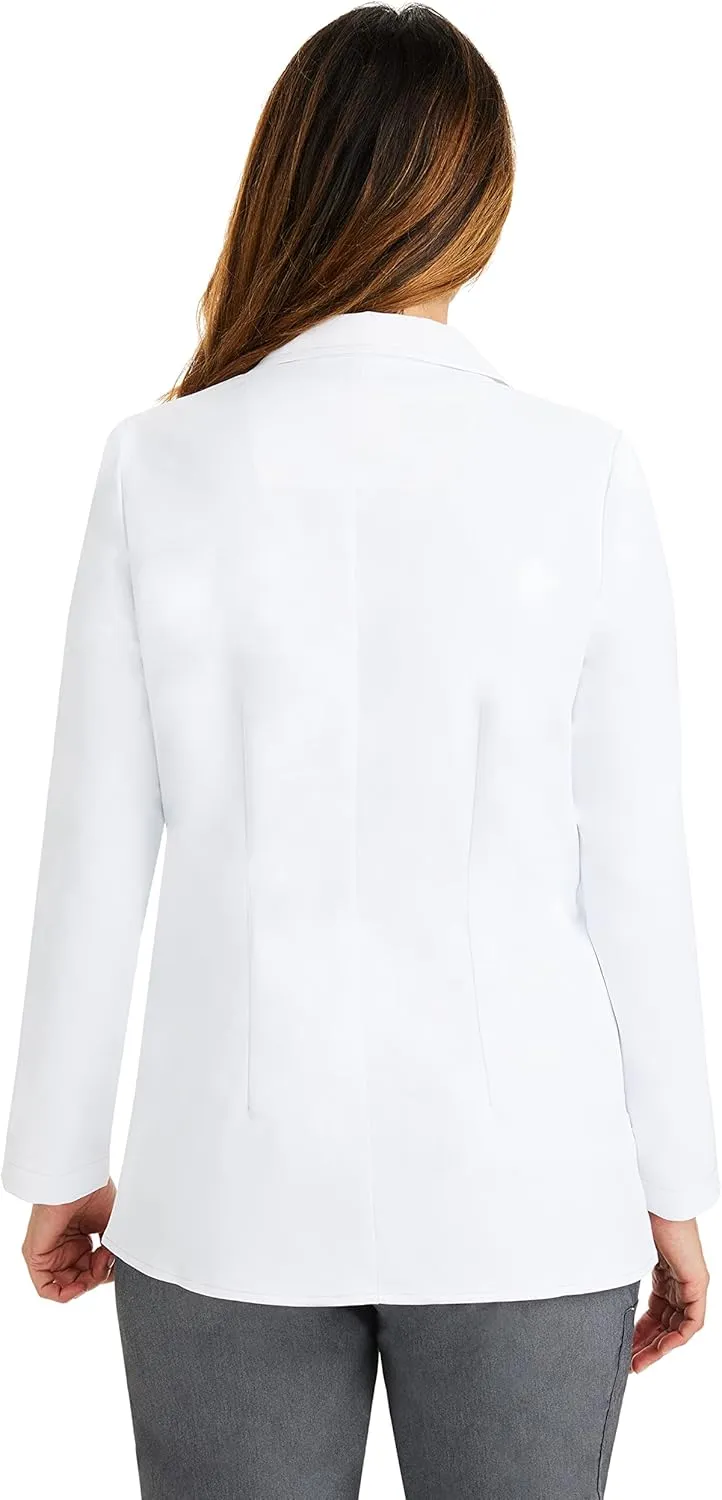 Healing Hands Women's Lab Coat with 4 Pockets, Moisture Wicking & 2-Way Stretch Fabric, Button Front Consultation Coat 5160