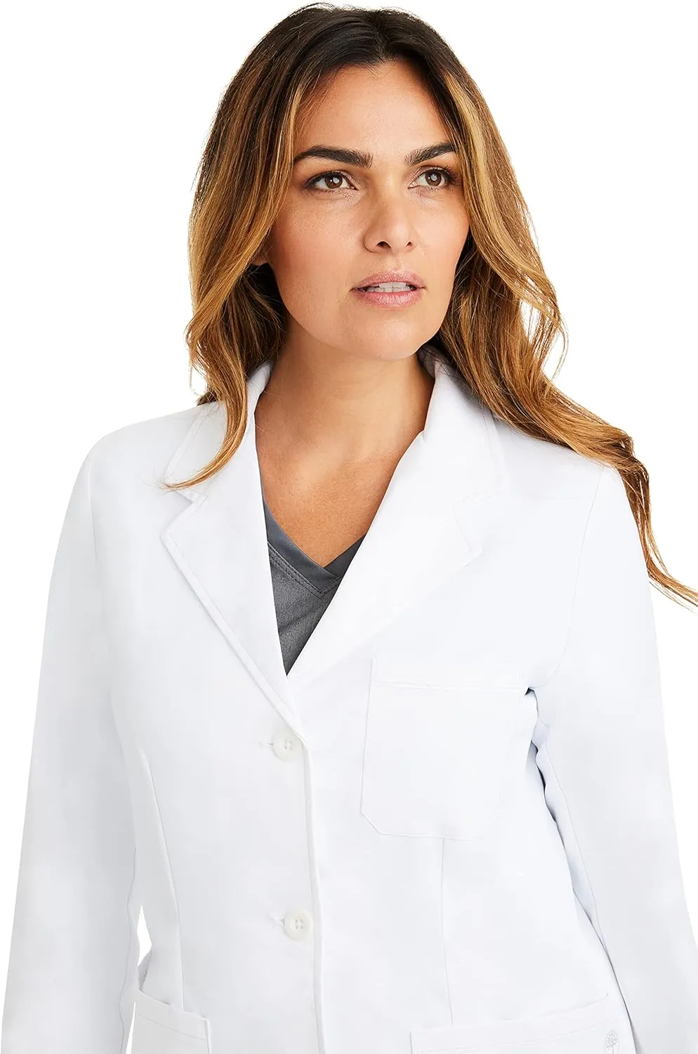 Healing Hands Women's Lab Coat with 4 Pockets, Moisture Wicking & 2-Way Stretch Fabric, Button Front Consultation Coat 5160