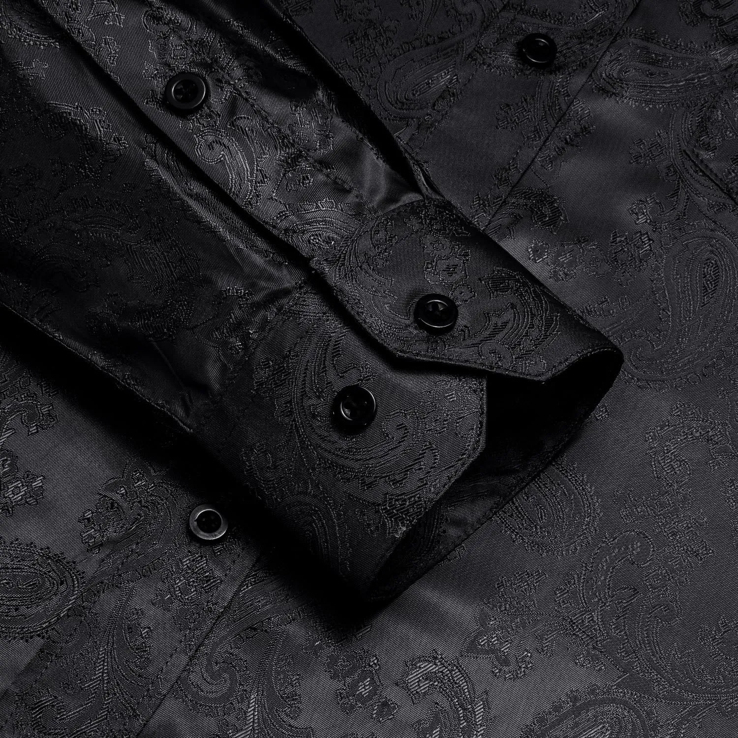 Hi-Tie Mens Band Collar Shirt Button Down Casual Long Sleeve Regular Fit Dress Shirt Prom Wedding Business