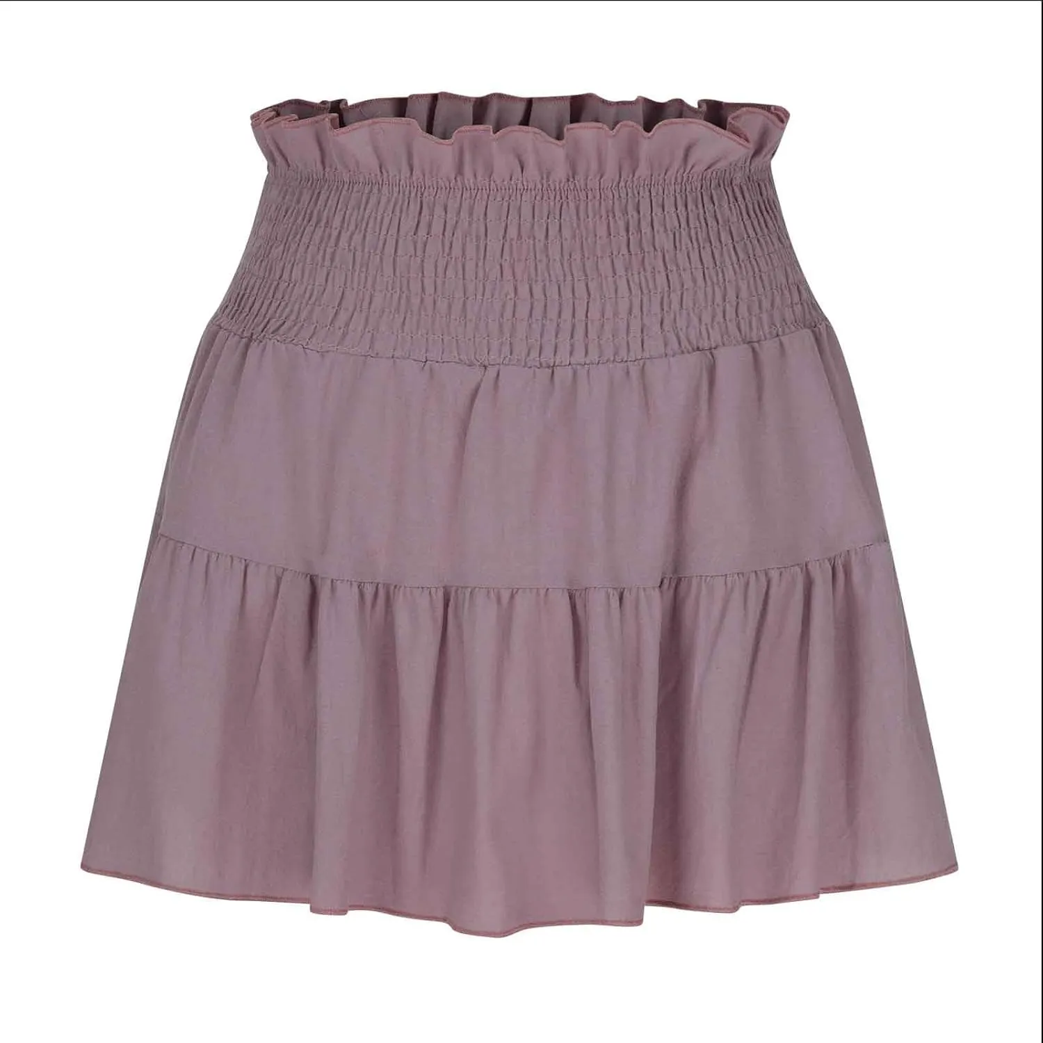 hlysgo Womens Skirts 2025 Summer Flowy A Line Short Skirt High Waisted Ruffle Mini Skirts Peplum Cute Skirt for Teen Girls