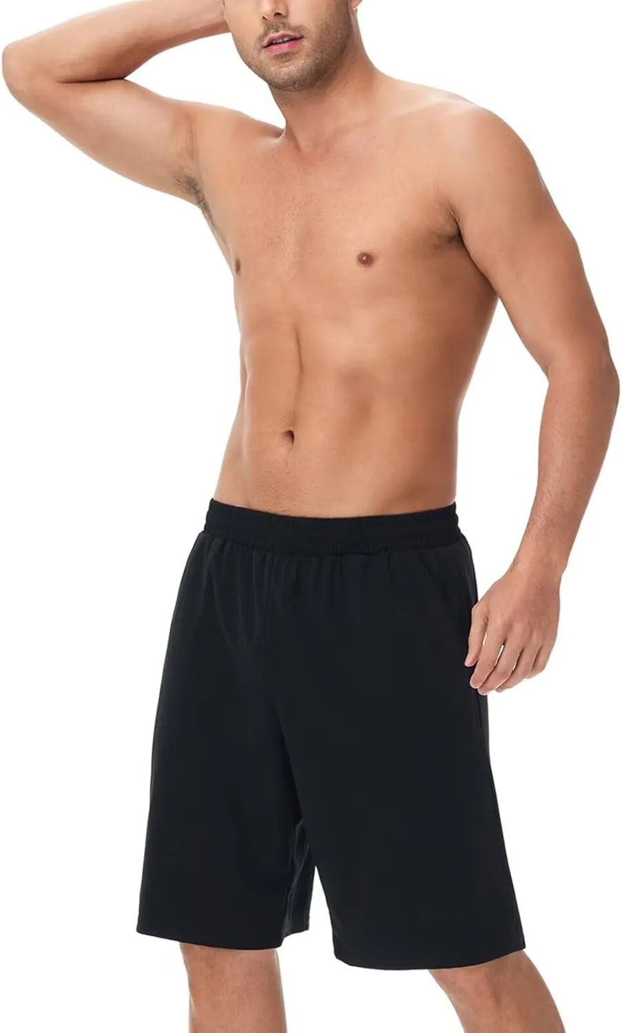 HQUEC Men's Athletic Shorts with Zipper Pockets Lightweight Quick Dry Basketball Workout Shorts for Running Casual