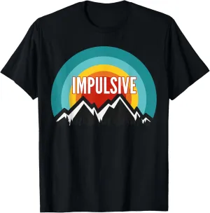 Impulsive, Vintage Retro Sunset Design T-Shirt