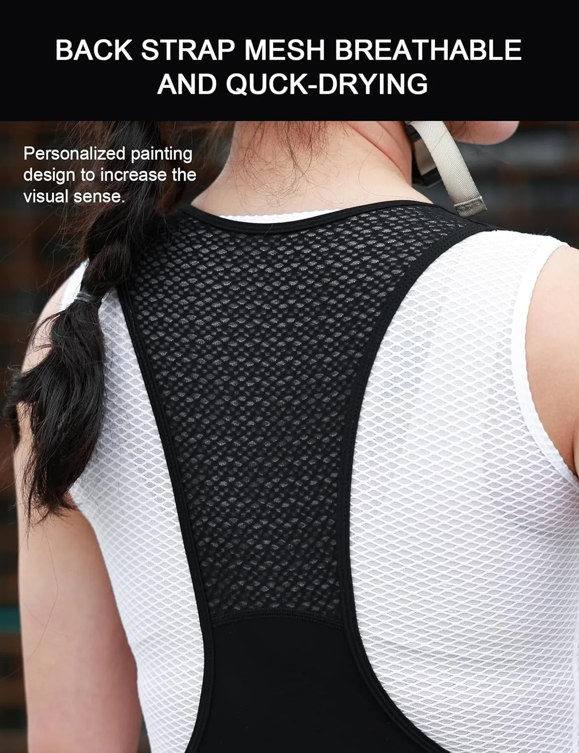INBIKE Women's Cycling Bib Shorts with 3D High Density Sponge Padded Long Cycling Breathable Bib Shorts 