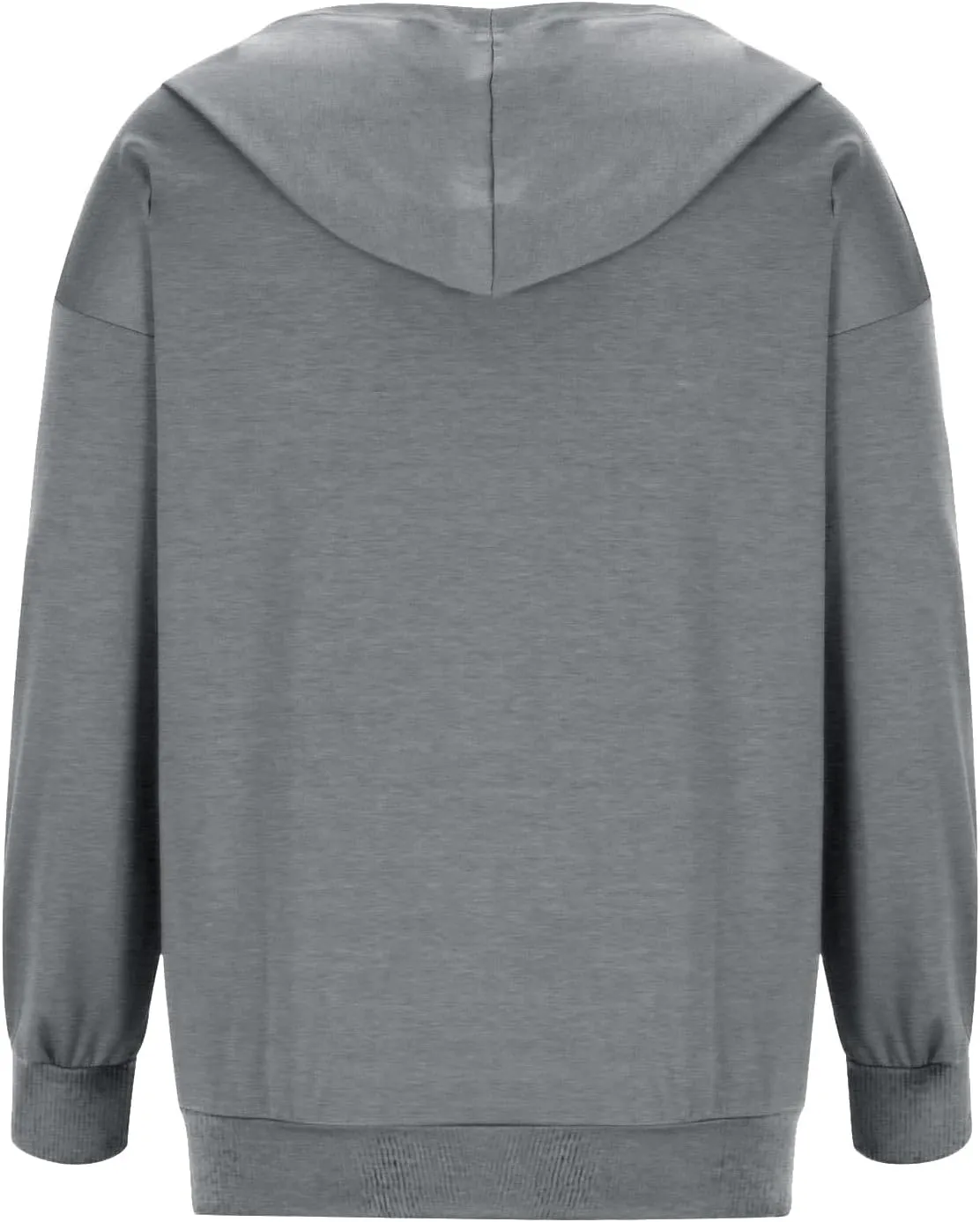JJHAEVDY Zip Up Hoodie Women Solid Drawstring Sweatshirts Fall Outwear Jacket Hooded Coat Sports Activewear Pocket