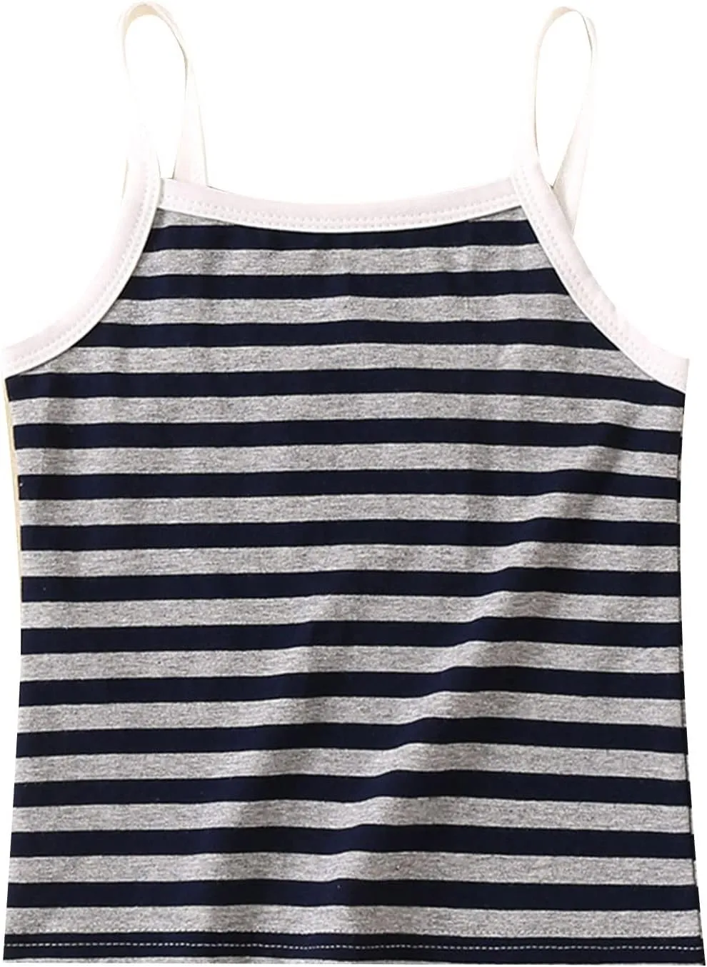 Kids Girls Striped Camisoles Sleeveless Vest Cotton Spaghetti Strap Tank Top Sports Clothing Comfort Clever Girl T Shirt