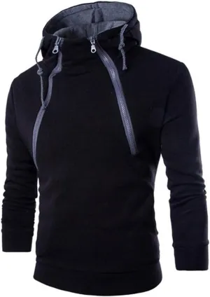 LCMTWX Hoodies for Men Hoodie Splicing Large Size Sweater Jacket Midweight Fleece Sweatshirt Solid Color Sweatshirt With