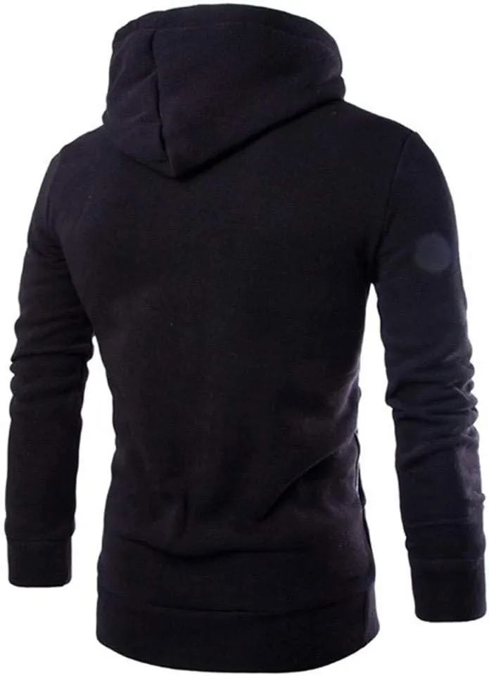 LCMTWX Hoodies for Men Hoodie Splicing Large Size Sweater Jacket Midweight Fleece Sweatshirt Solid Color Sweatshirt With