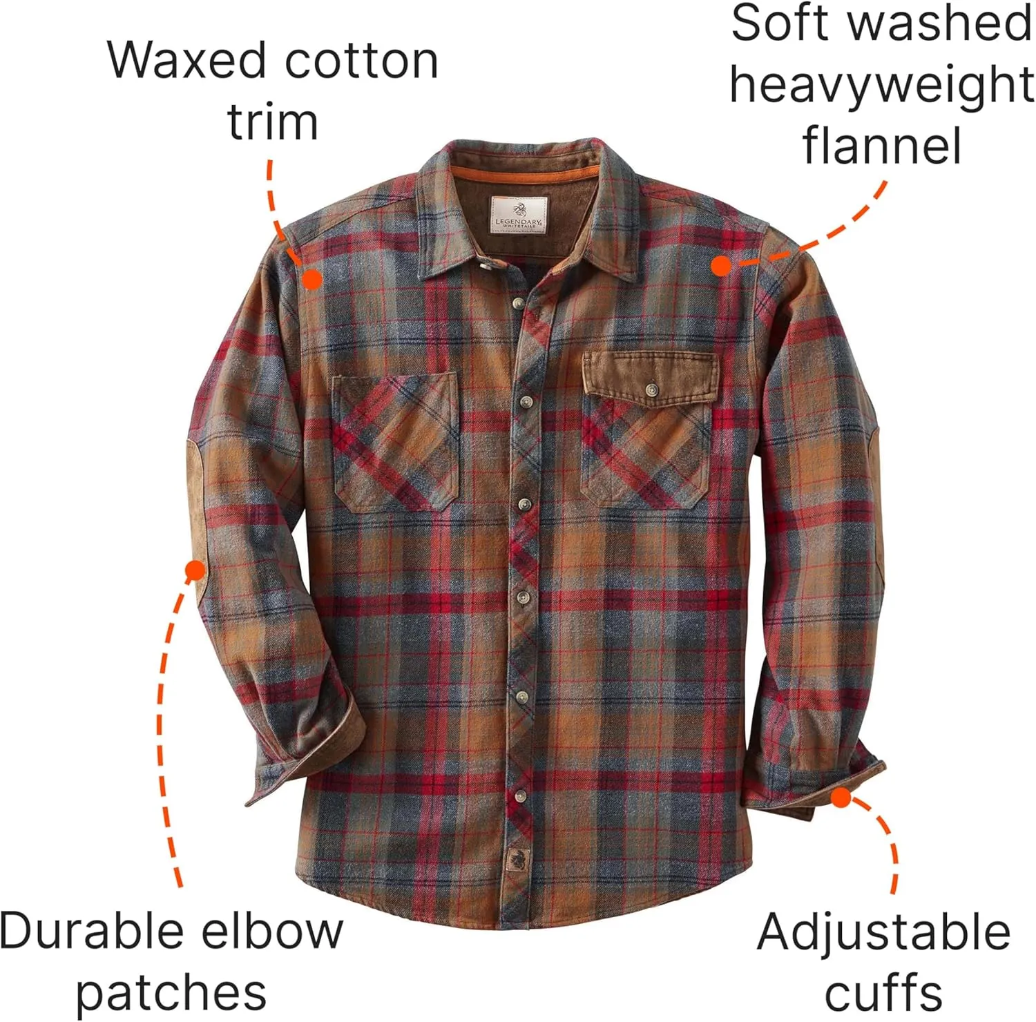 Legendary Whitetails Men's Harbor Heavyweight Flannel Shirt