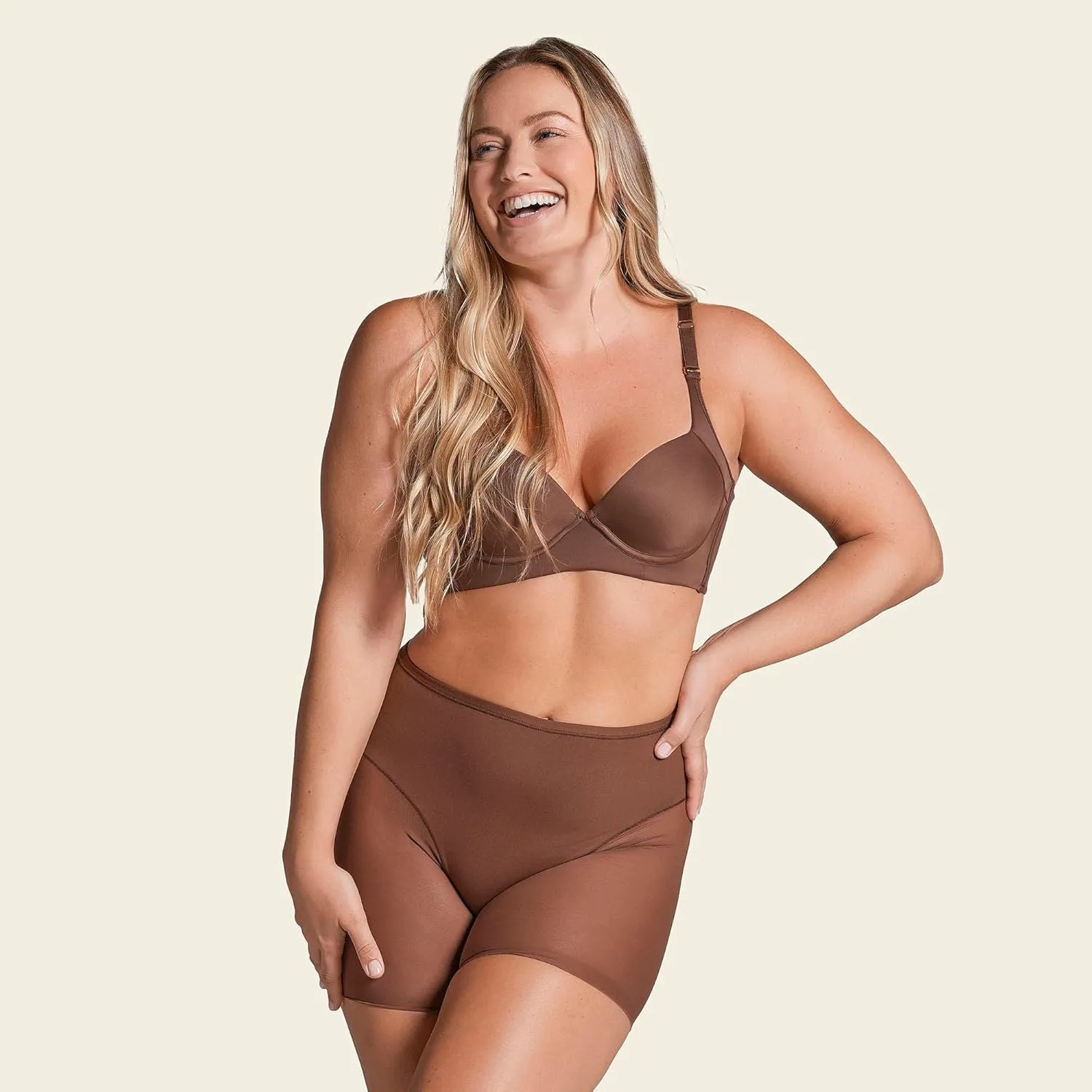 Leonisa Undetectable Sheer Shaper Shorts for Women  Seamless Shapewear Shorts with Anti-Chafing & Butt-Lift Effect