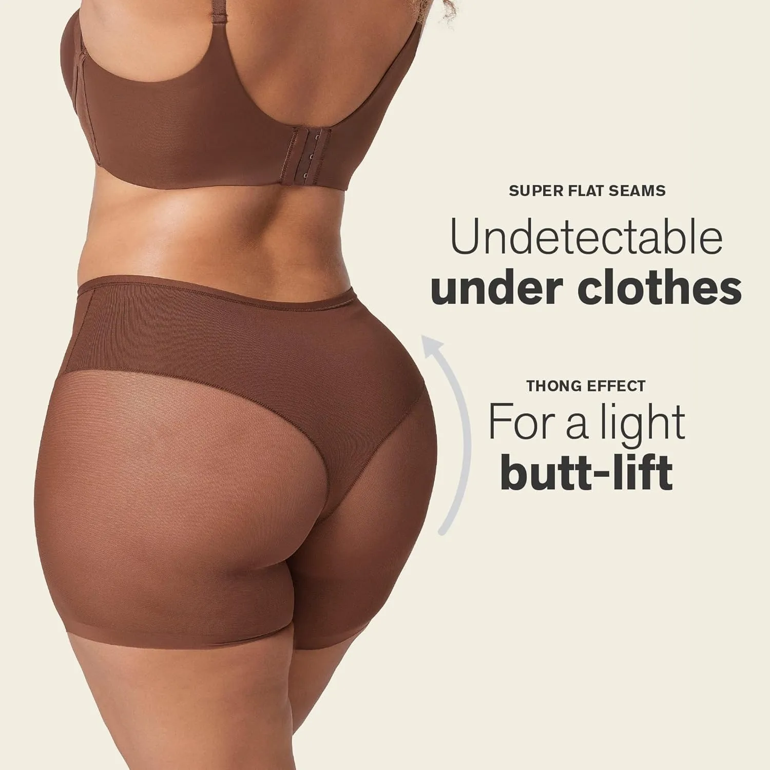 Leonisa Undetectable Sheer Shaper Shorts for Women  Seamless Shapewear Shorts with Anti-Chafing & Butt-Lift Effect
