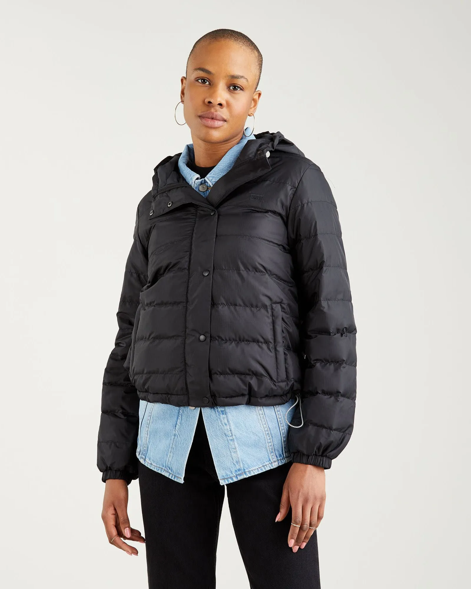 Levi's® Womens Edie Packable Jacket - Caviar