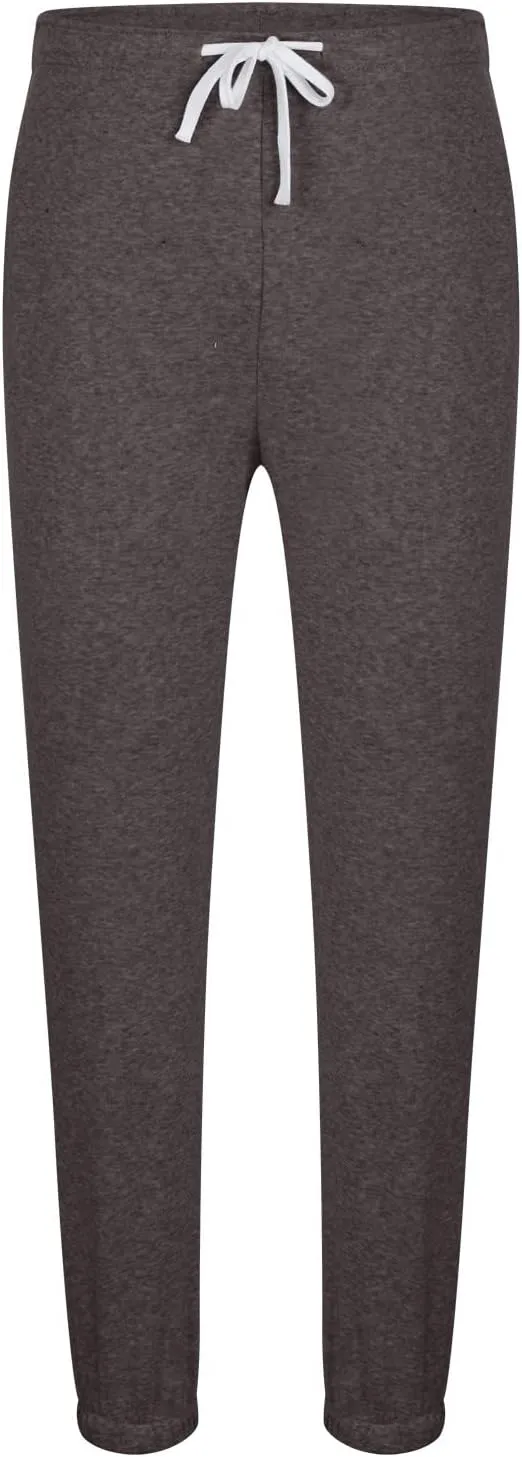Linen Pants for Men Causal Loose Drawstring Elastic Waist Plush Thickened Solid Sweatpants Athletic-Fit Trousers