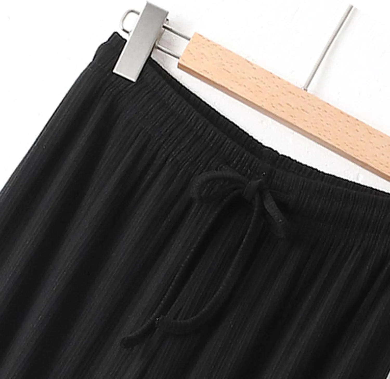 Linen Pants Women Wide Leg High Waist Adjustable Knot Summer Dressy Casual Drawstring Trousers Flowy Palazzo Pants