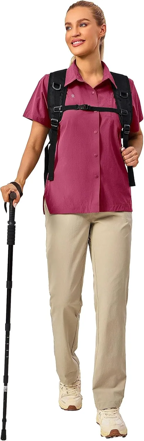 Little Donkey Andy Women's Long Sleeve Travel Shirt, UPF 50  Safari Shirt, Outdoor Cool Quick Dry Hiking Shirts