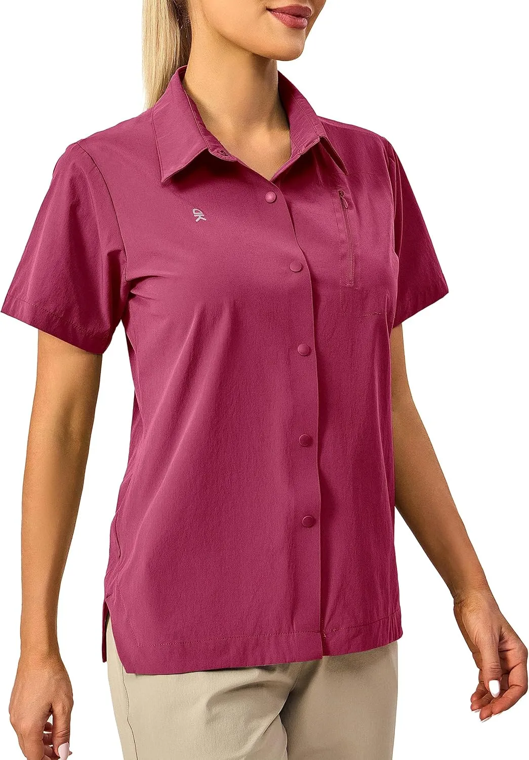 Little Donkey Andy Women's Long Sleeve Travel Shirt, UPF 50  Safari Shirt, Outdoor Cool Quick Dry Hiking Shirts
