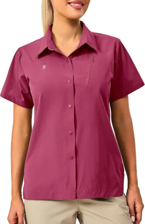Little Donkey Andy Women's Long Sleeve Travel Shirt, UPF 50  Safari Shirt, Outdoor Cool Quick Dry Hiking Shirts