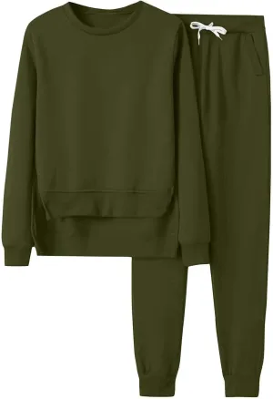 Lounge Sets for Women 2024 Long Sleeve V Neck Printed Pants Hoodie Sweatshirts and Sweatpants Suit