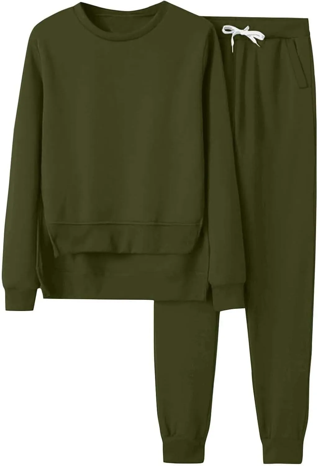 Lounge Sets for Women 2024 Long Sleeve V Neck Printed Pants Hoodie Sweatshirts and Sweatpants Suit