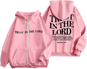 Love Like Jesus Zip Up Christian Hoodies for Women Bible Verse Graphic Y2K Hooded Sweatshirt Coat Fall Fashion Comfort Hoodie