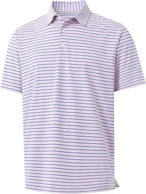 M MAELREG Boys' Polo Shirt Striped Short Sleeve Moisture Wicking Performance Stretch Active Casual Collared Kids Golf Shirt