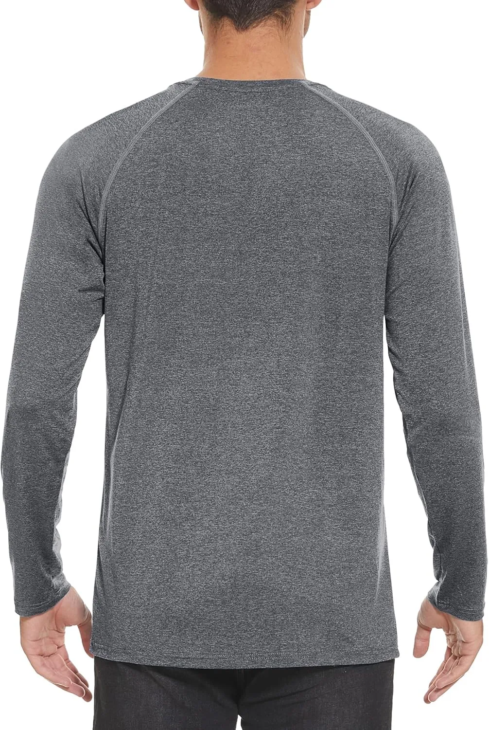 MAGCOMSEN Men's Long Sleeve Shirt Quick Dry UPF 50  Sun Protection Lightweight T-Shirt Athletic Workout Fishing Tee