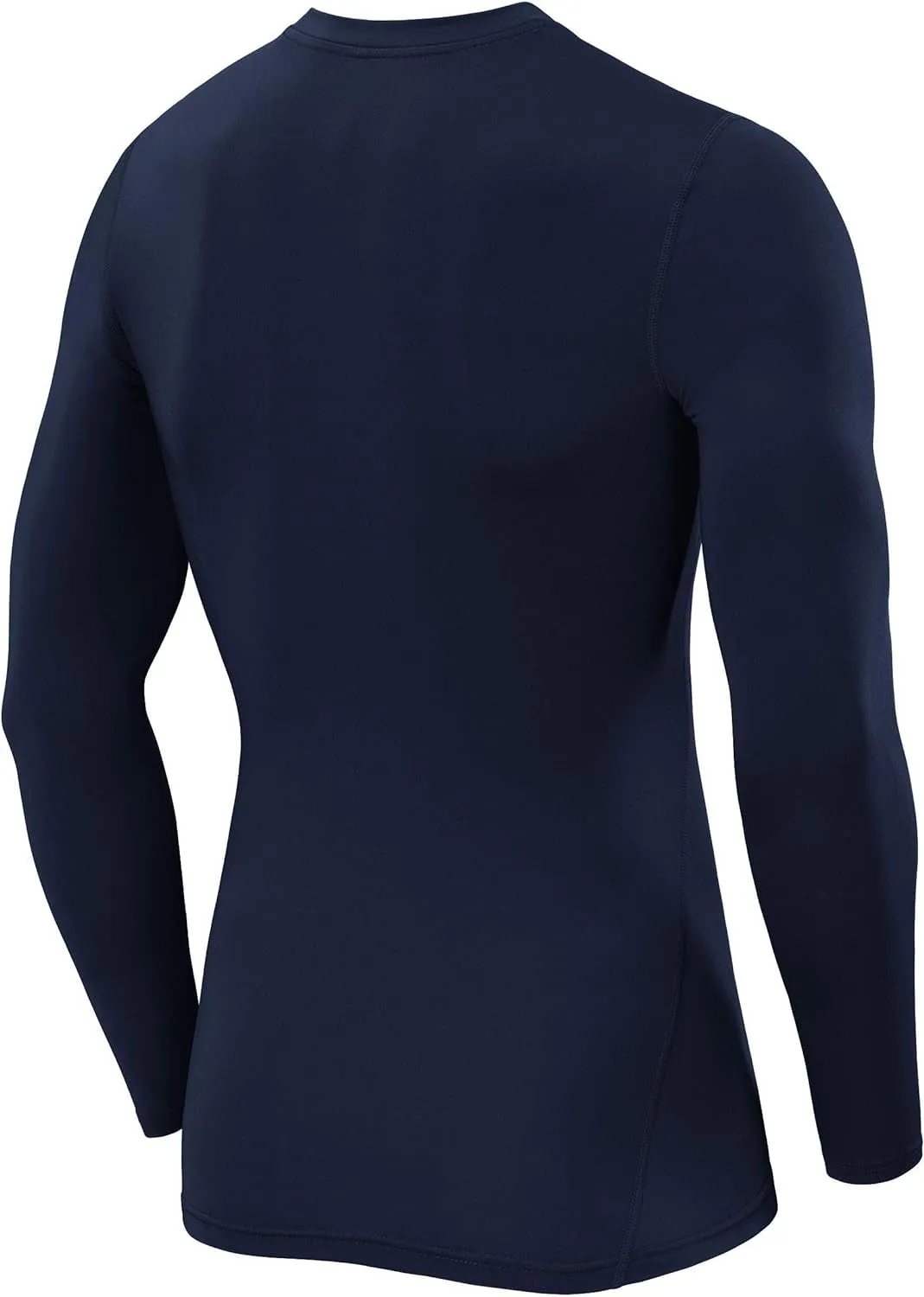 Men'S and Boys' Pro Performance Long Sleeve Running Compression Base Layer Top - Crew/Mock Neck