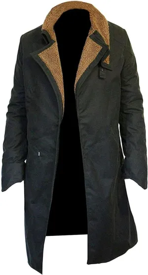 Mens Black Duster Long Leather Coat  Mens Full Body Long Leather Trench Coat  Men Leather Trench Long Coat