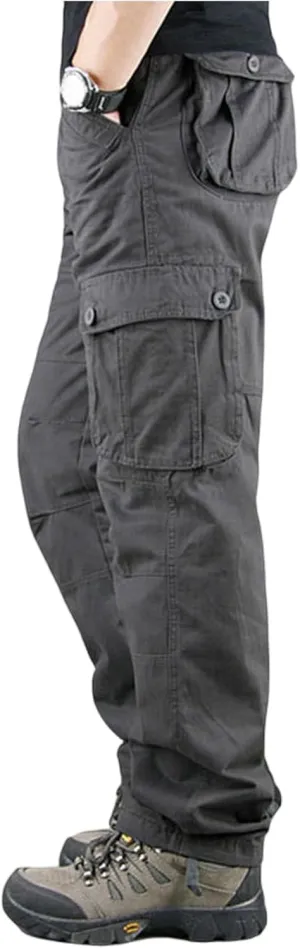 Men's Casual Cargo Pants Hiking Pants Workout Performance Joggers Ripstop Sweatpants
