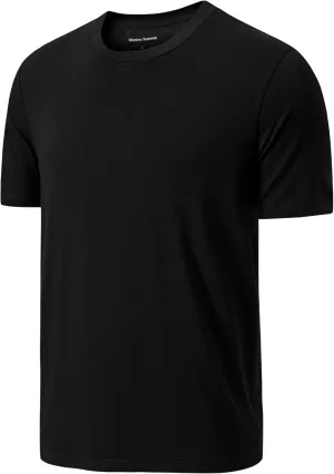 Men's Cool Summer T Shirt - Quick Dry 4D Stretch Cooling Tech - Gym Yoga Travel Shirt - Hot Sleeper Undershirt