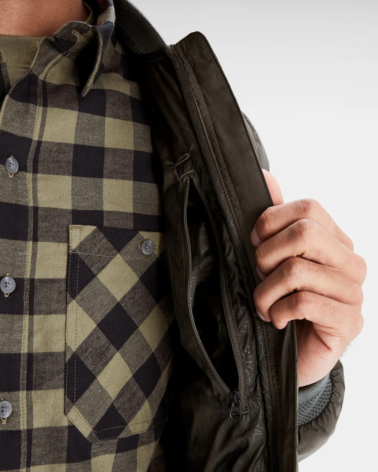 Men's Federate Stretch Down Bomber Jacket - Dark Moss