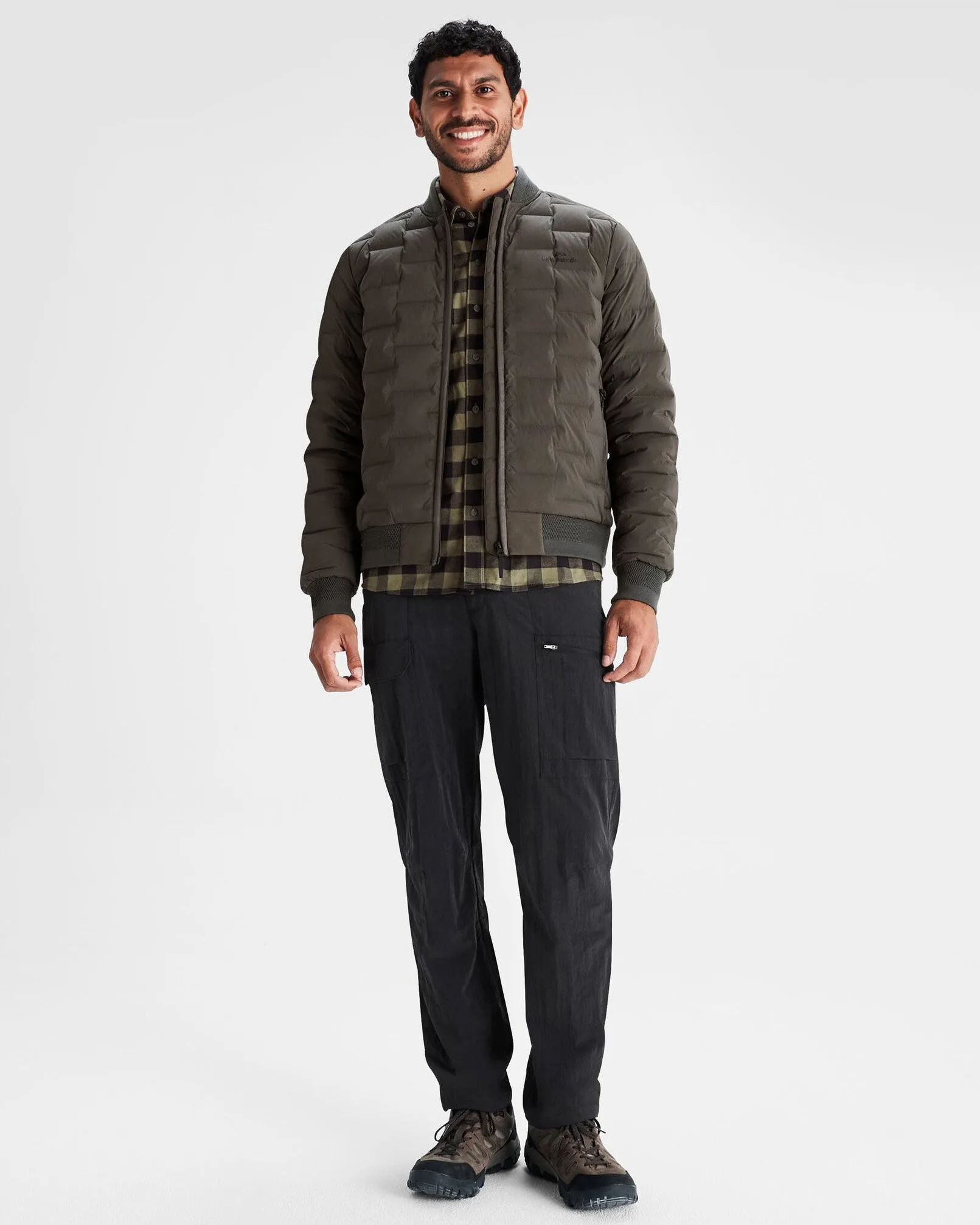 Men's Federate Stretch Down Bomber Jacket - Dark Moss