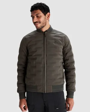 Men's Federate Stretch Down Bomber Jacket - Dark Moss