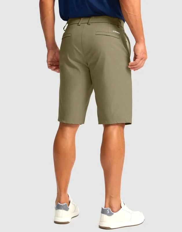 Men's Golf Shorts with 5 Pockets 11" Inseam Stretch Quick Dry Casual Work Dress Shorts for Men