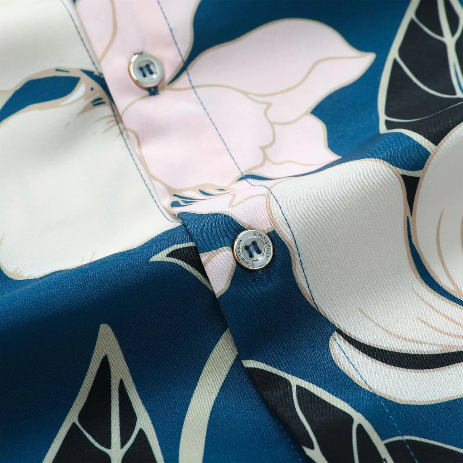 Mens Hawaiian Shirt, Short Sleeves Button Down Beach Clothing, Unisex Summer Flamingos Casual Aloha Floral Shirts