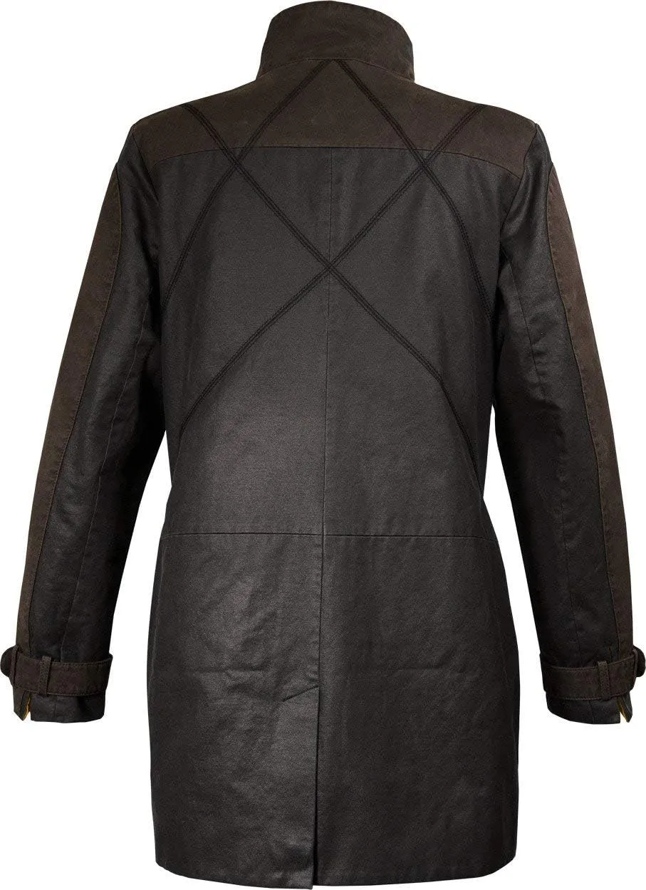 Men's WD Watch Aiden Pearce Dog Lightweight Vigilante Brown Cotton Trench Coat Costume