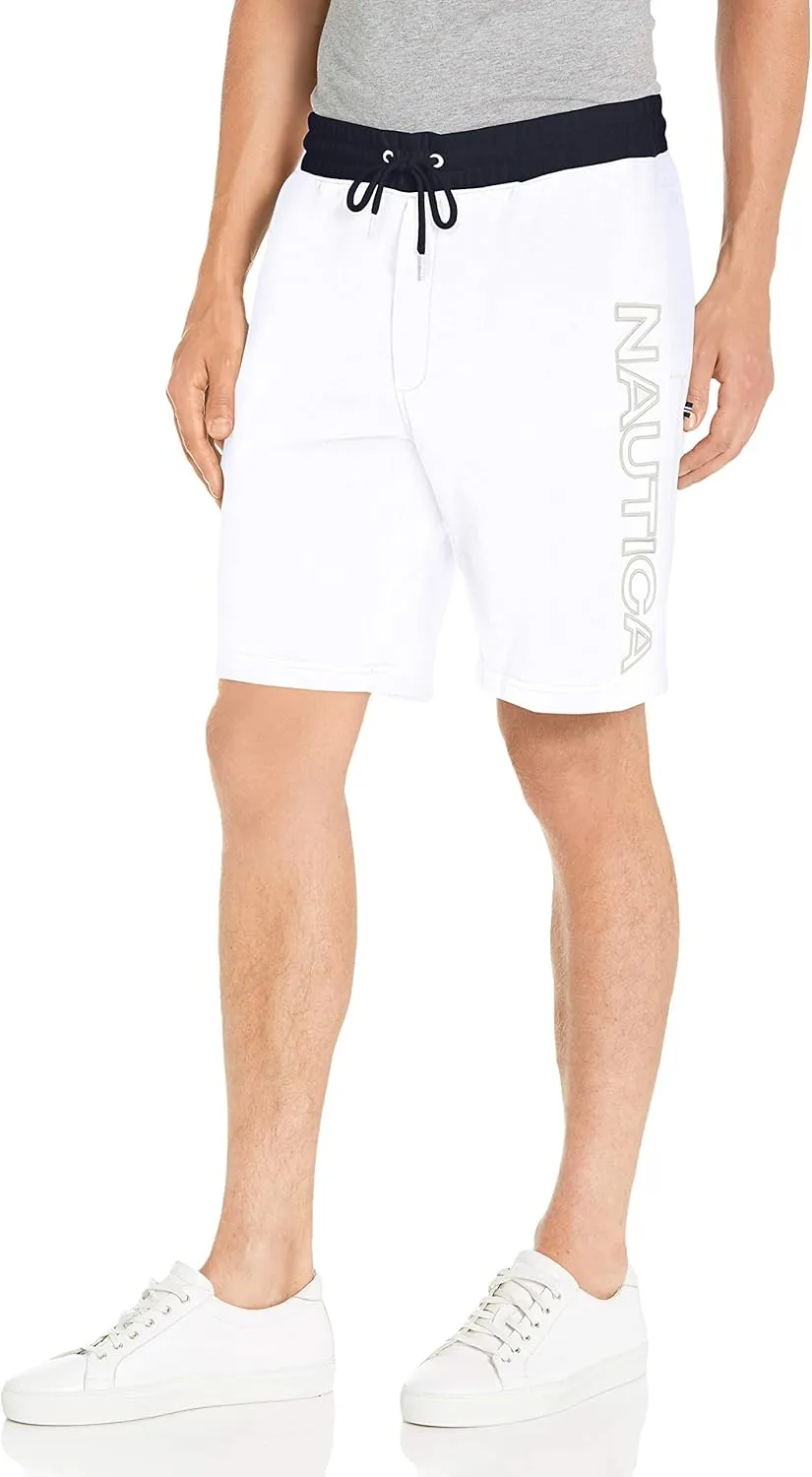 Nautica Men's Fleece Logo Shorts
