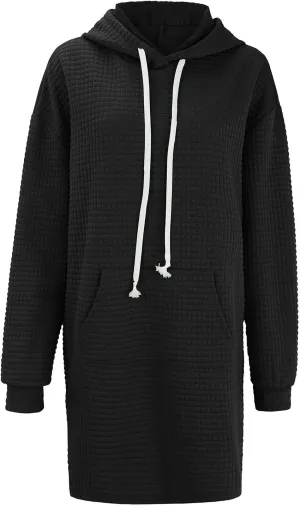 NREALY The Warmy Oversized Hoodie Dress for Womens Hoodies Pullover Long Sleeve Hoodies with Pocket