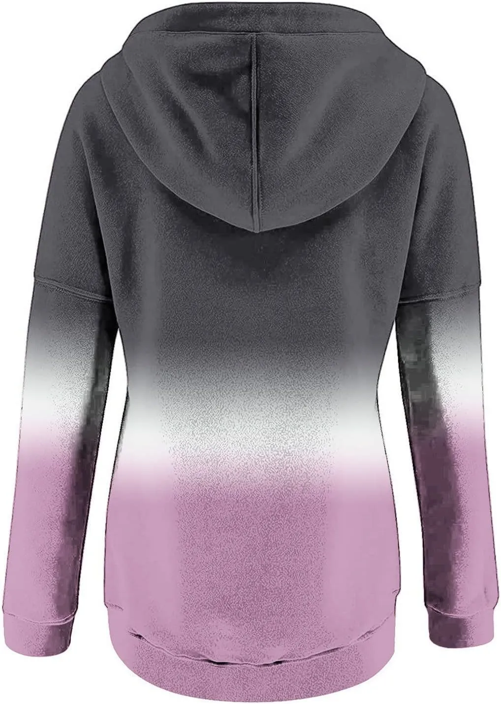 Oversized Hoodies for Women Fall Fashion Button Down Loose Fit Sweatshirt Long Sleeve Cute Drawstring Workout Hoodie