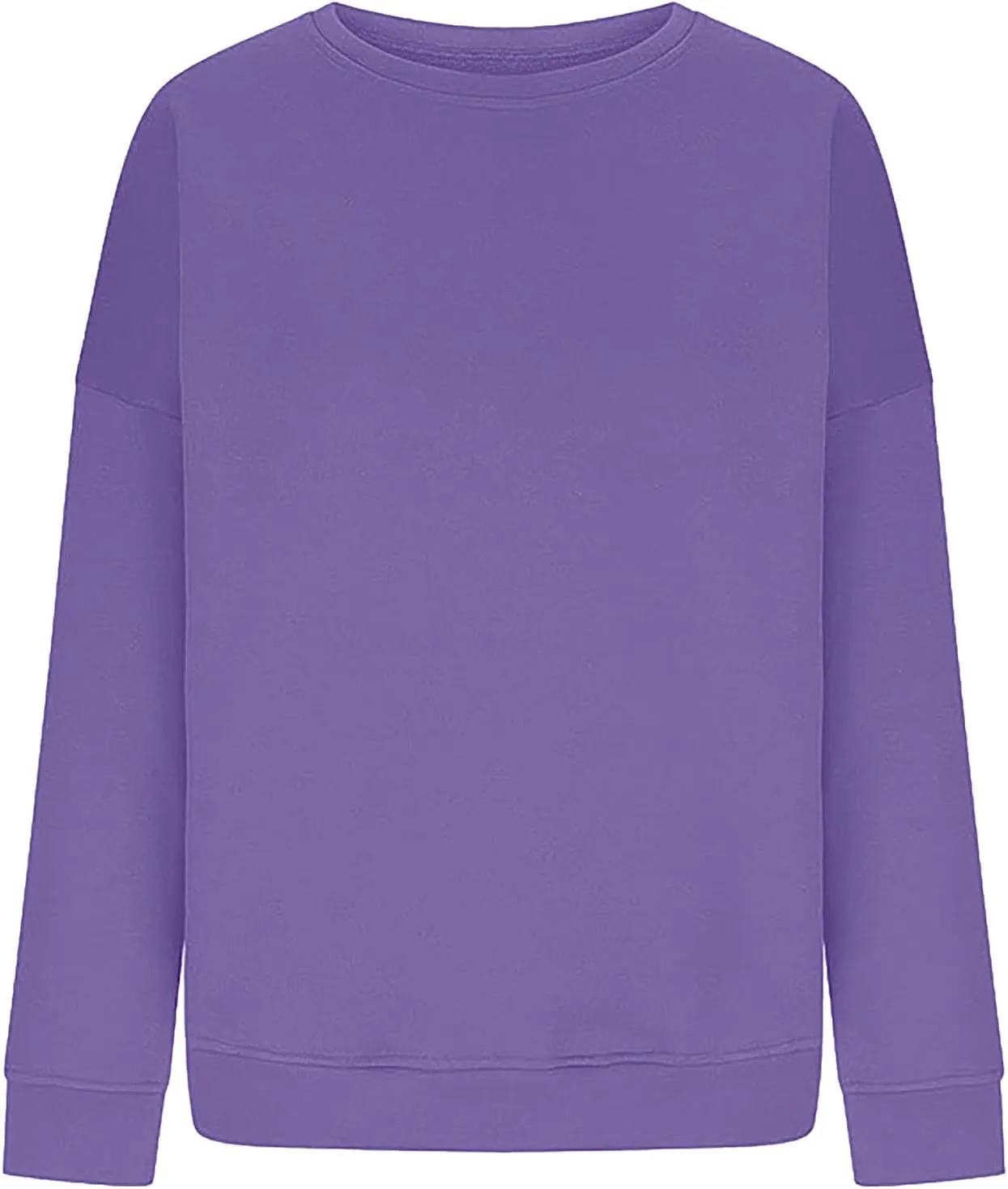 Oversized Long Sleeve Crewneck Sweatshirts for Women Cute Casual Loose Fleece Pullover Sweatshirt Fashion Fall Tops