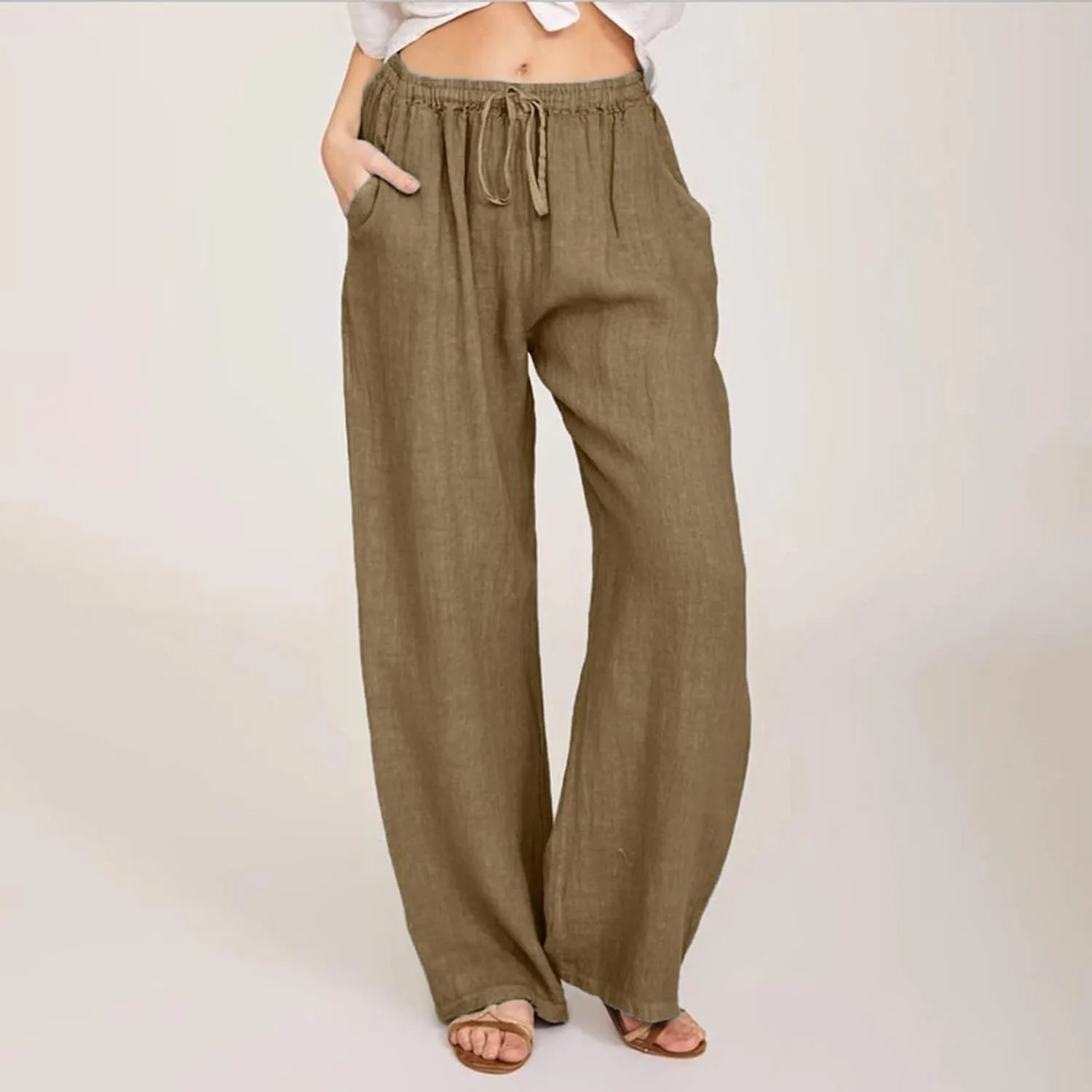 Palazzo Pants for Women Tether Loose Yoga Trousers Womens Pants Casual Womens Vacation Outfits Ladies