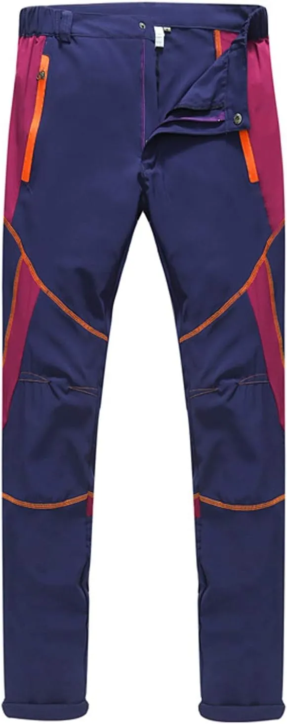 Pants For Men Mens Waterproof Pants Splice Windproof Trousers Trendy Softshell Outdoor Hiking Trousers Cargo Pants
