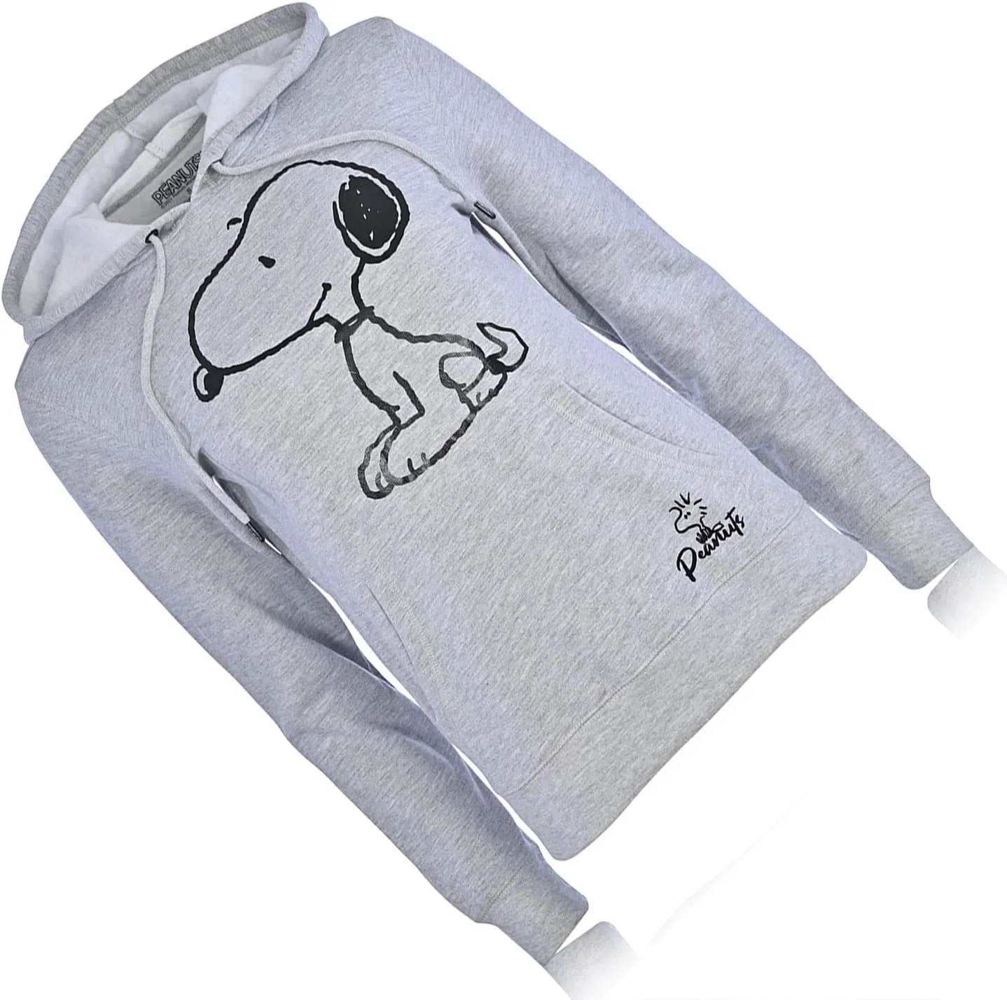 Peanuts Ladies Snoopy Fashion Hoodie - Ladies Classic Snoopy Fleece Sweatshirt Foil Sweatshirt