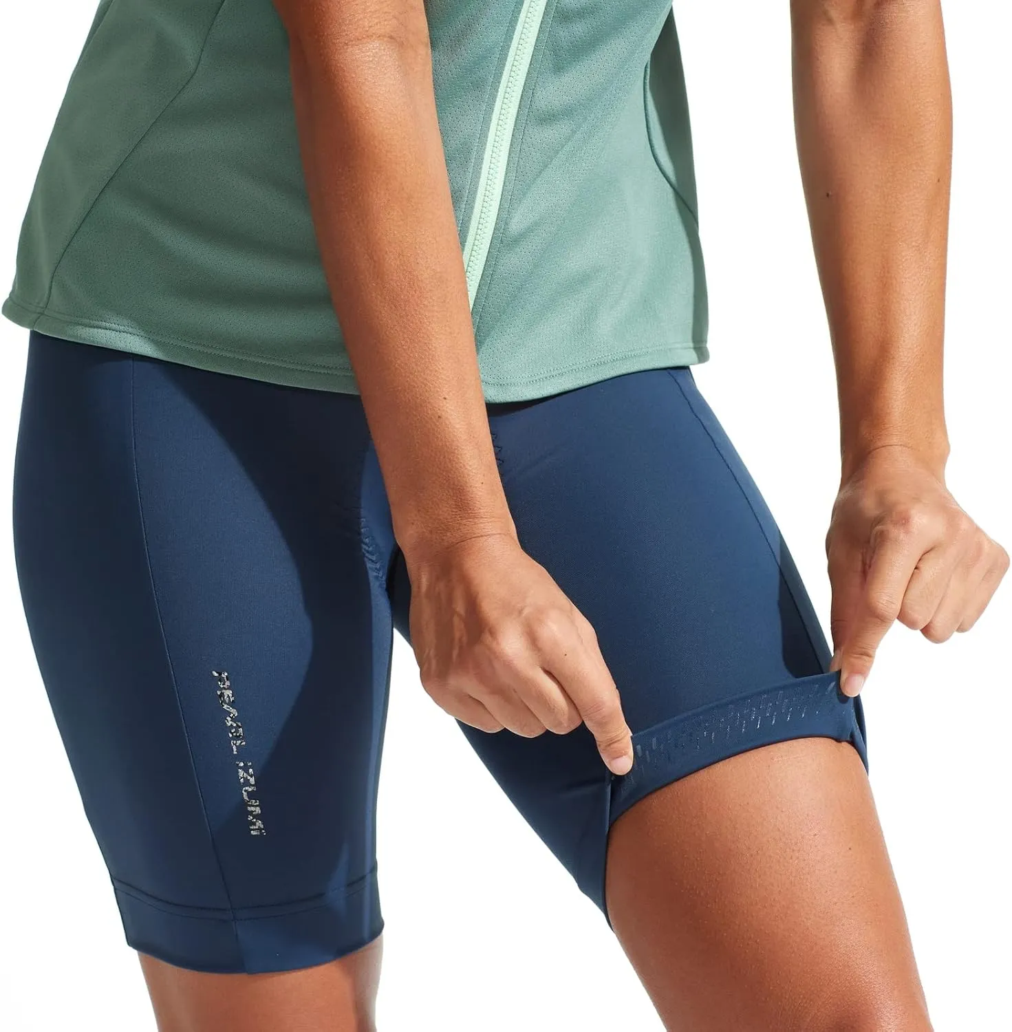 Pearl Izumi Women Biker Shorts - W Escape Quest Cycling Shorts, Black Phyllite Texture Design, Comfortable Fit