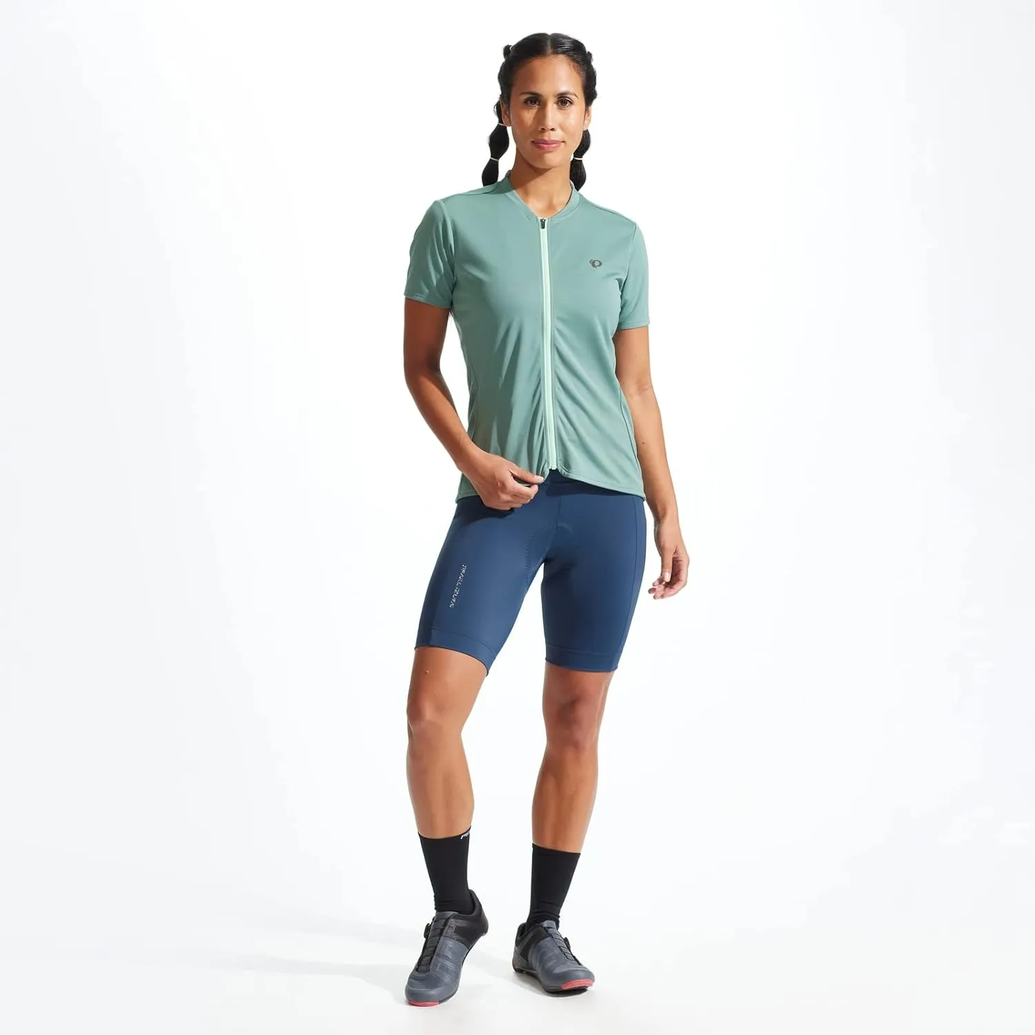 Pearl Izumi Women Biker Shorts - W Escape Quest Cycling Shorts, Black Phyllite Texture Design, Comfortable Fit