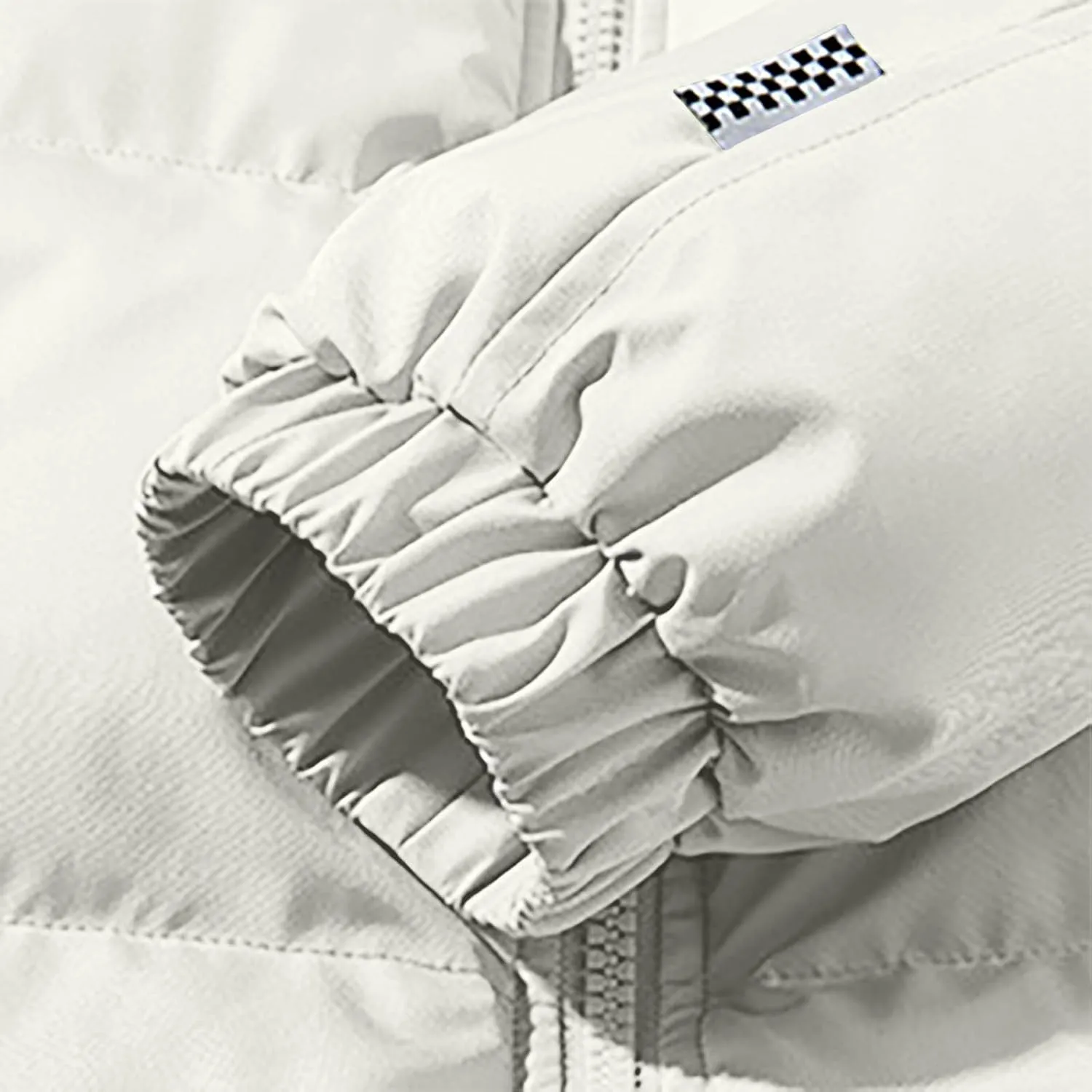 Plus Size Parkas Womens Winter Sherpa Lined Puffer Coats Full Zip Stand-Up Collar Down Jackets Quilted Outerwear
