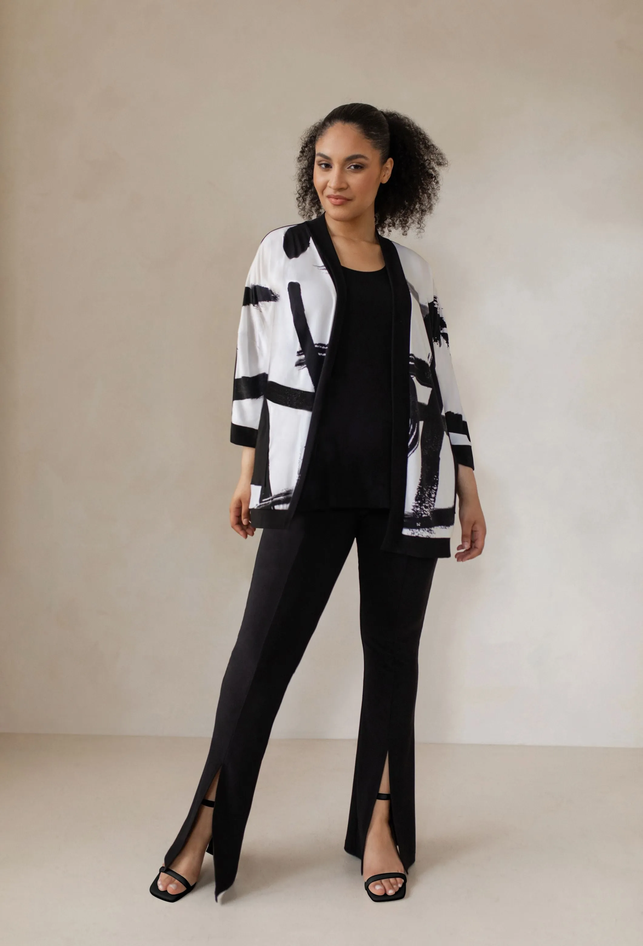 Pocket Kimono Short Print