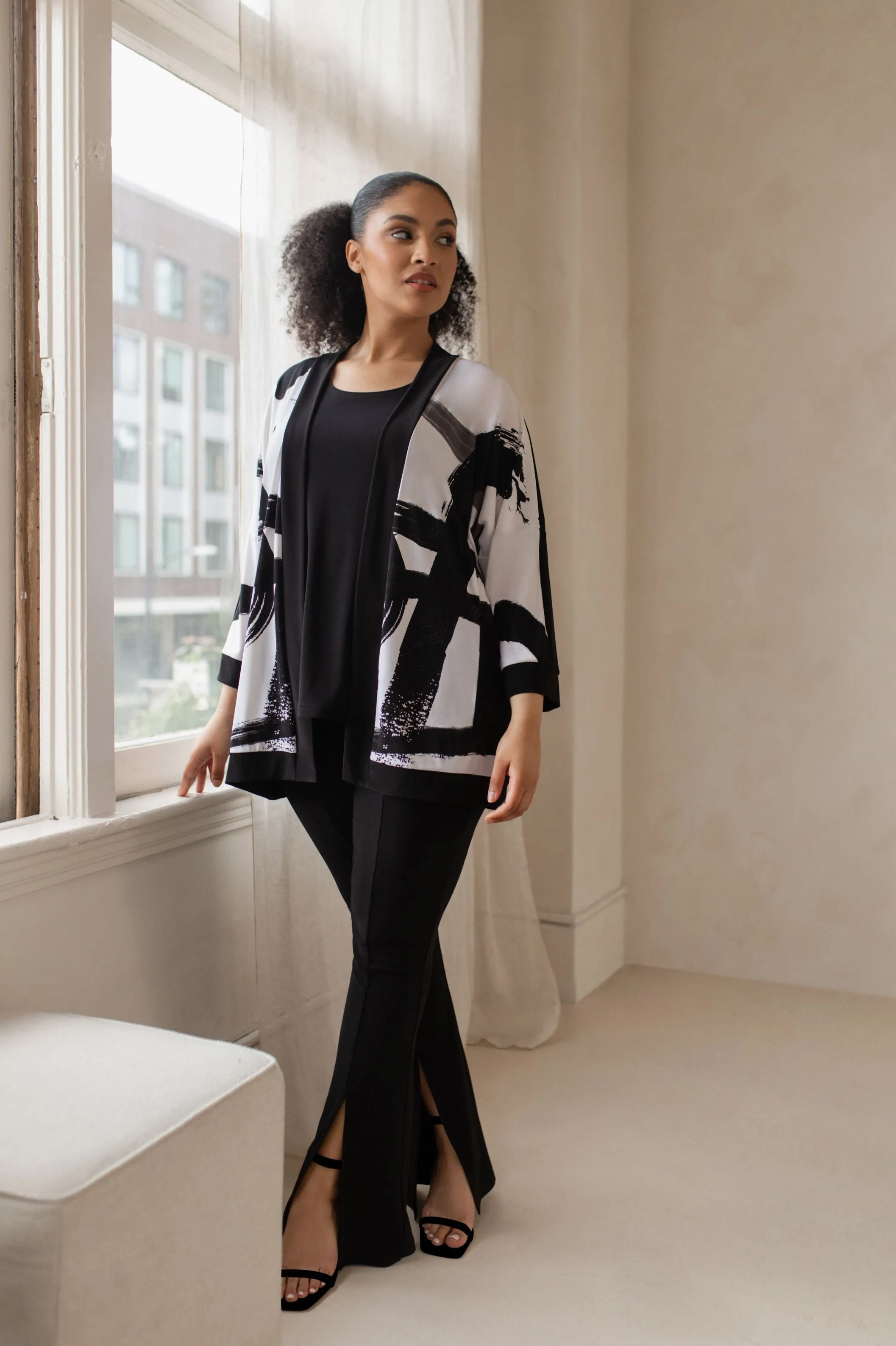 Pocket Kimono Short Print