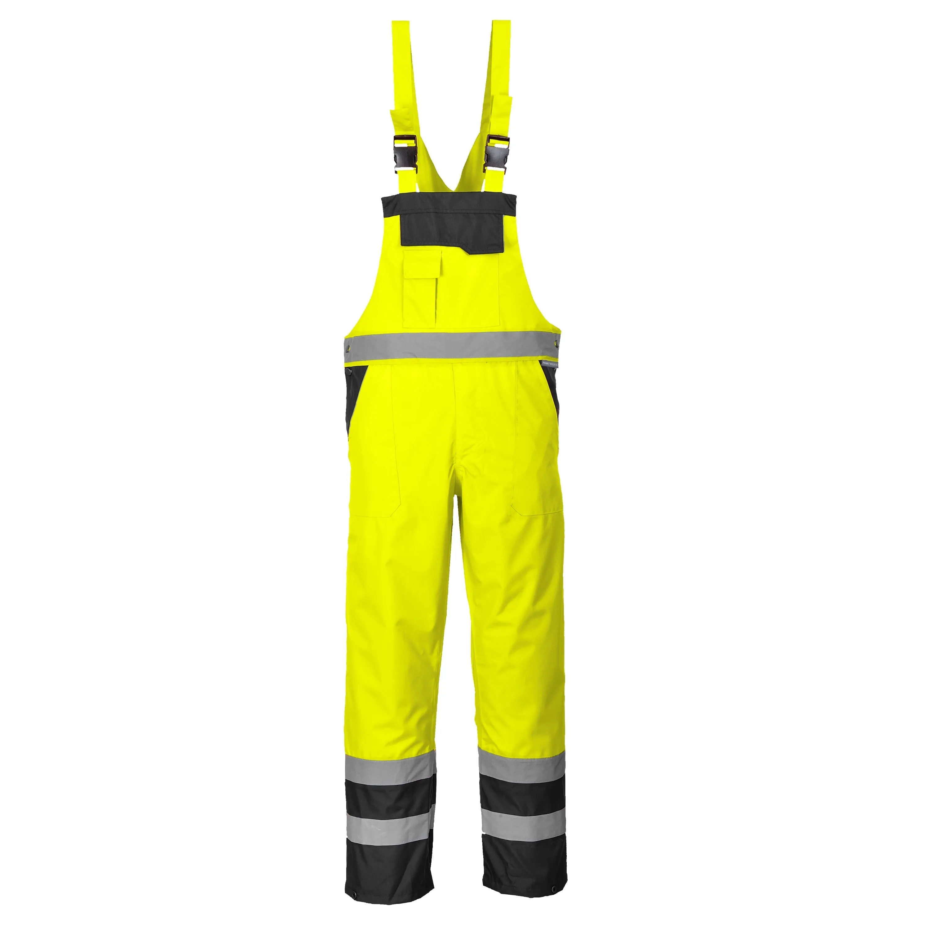 PORTWEST® High Visibility Unlined Bib Overalls - ANSI Class E - S488