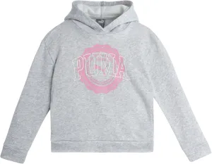 PUMA Girls' Sweatshirt - Performance Fleece Pullover Graphic Hoodie for Girls (7-16)