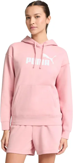 PUMA Women's Essentials Logo Fleece Hoodie (Available in Plus Sizes), Bridal Rose, Medium